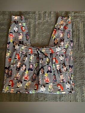 Striped Lounge Pants with Colorful Rocker Disney Princesses